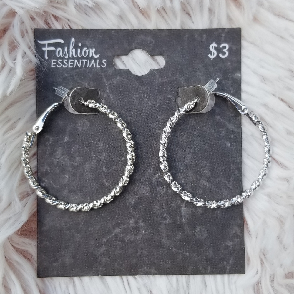 Silver Hoop Earrings